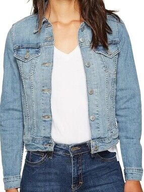 Mint Condition Levi’s Women’s Trucker Jacket Light Blue SZ M - 21" length